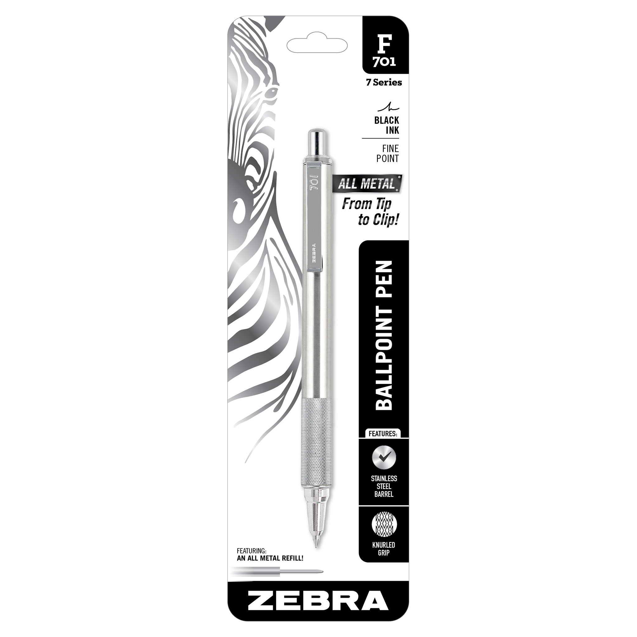 F-701 All Metal Retractable Ballpoint