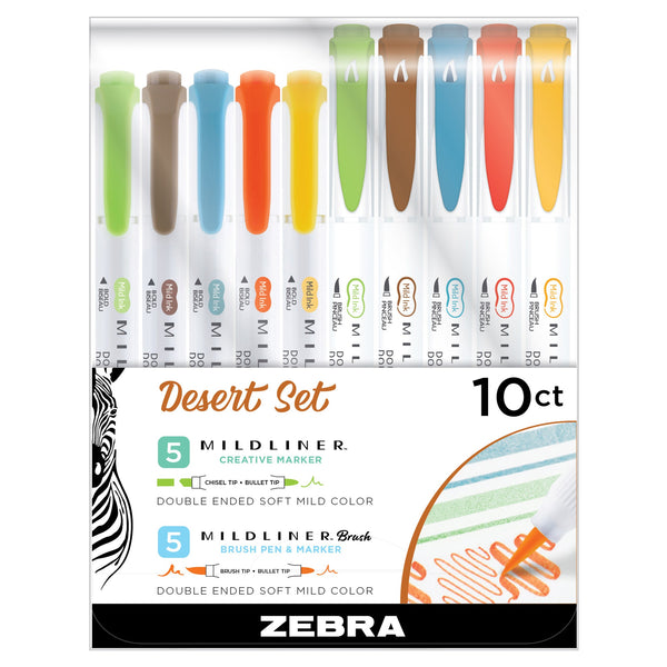 MILDLINER & MILDLINER Brush Desert Assorted 10pk