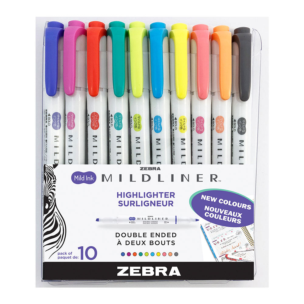 Mildliner Highlighter 5pk Fluorescents – Zebra Pen Canada Corp.